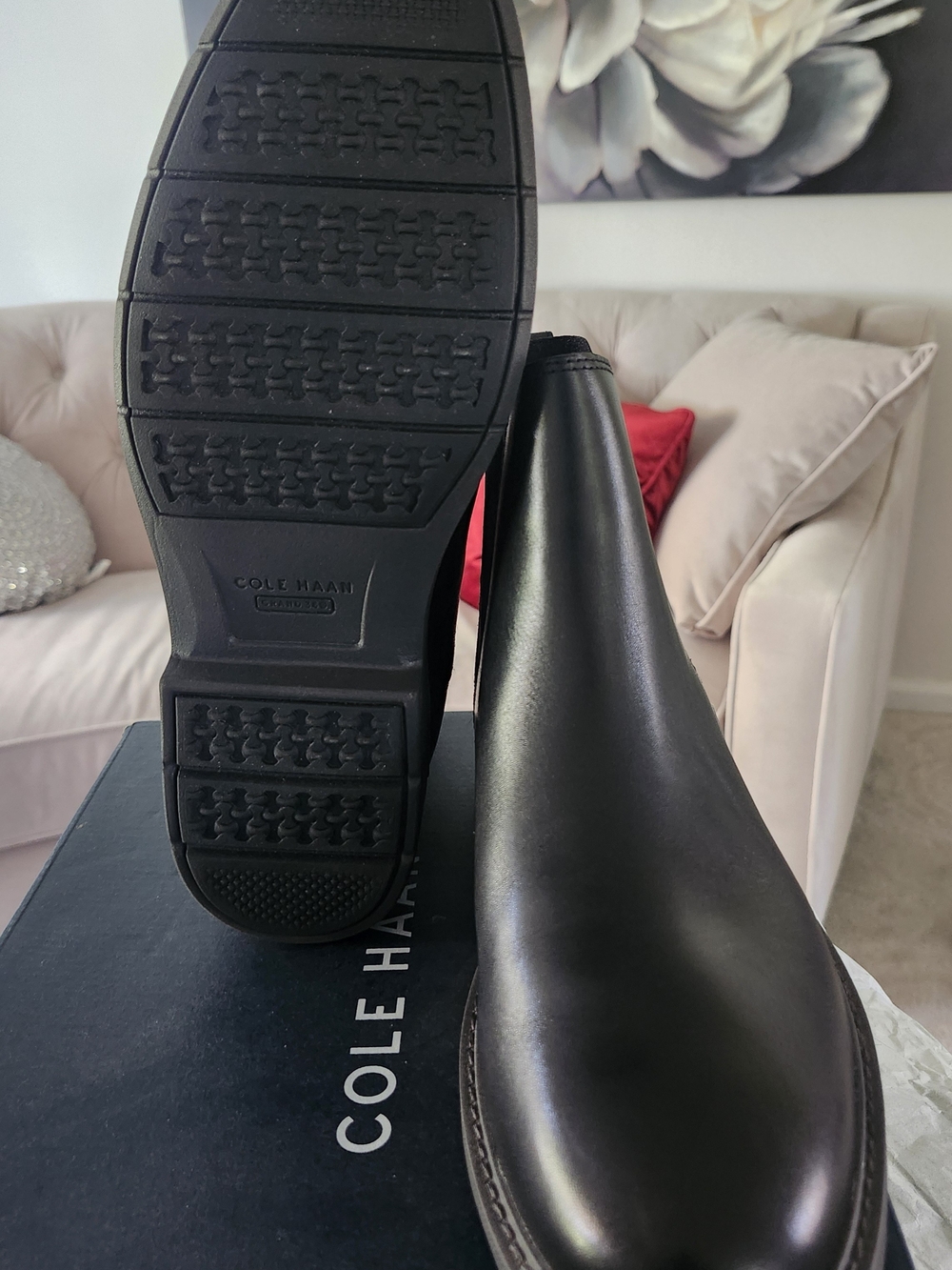 Cole Haan Men’s Black Leather Chukka Boots